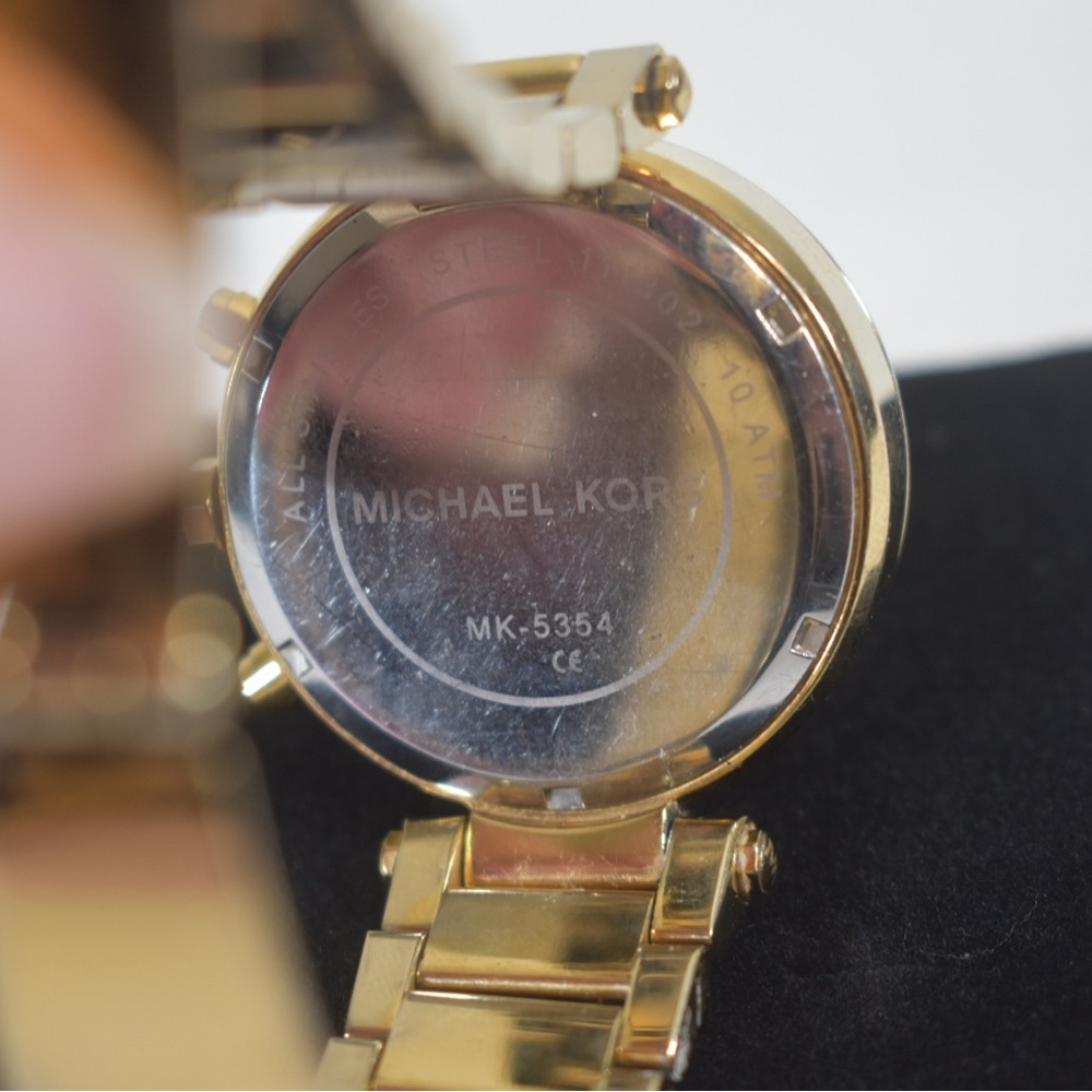 Michael Kors Parker Yellow Dial Stainless Steel Ladies Watch MK5354 - Picture 12 of 15